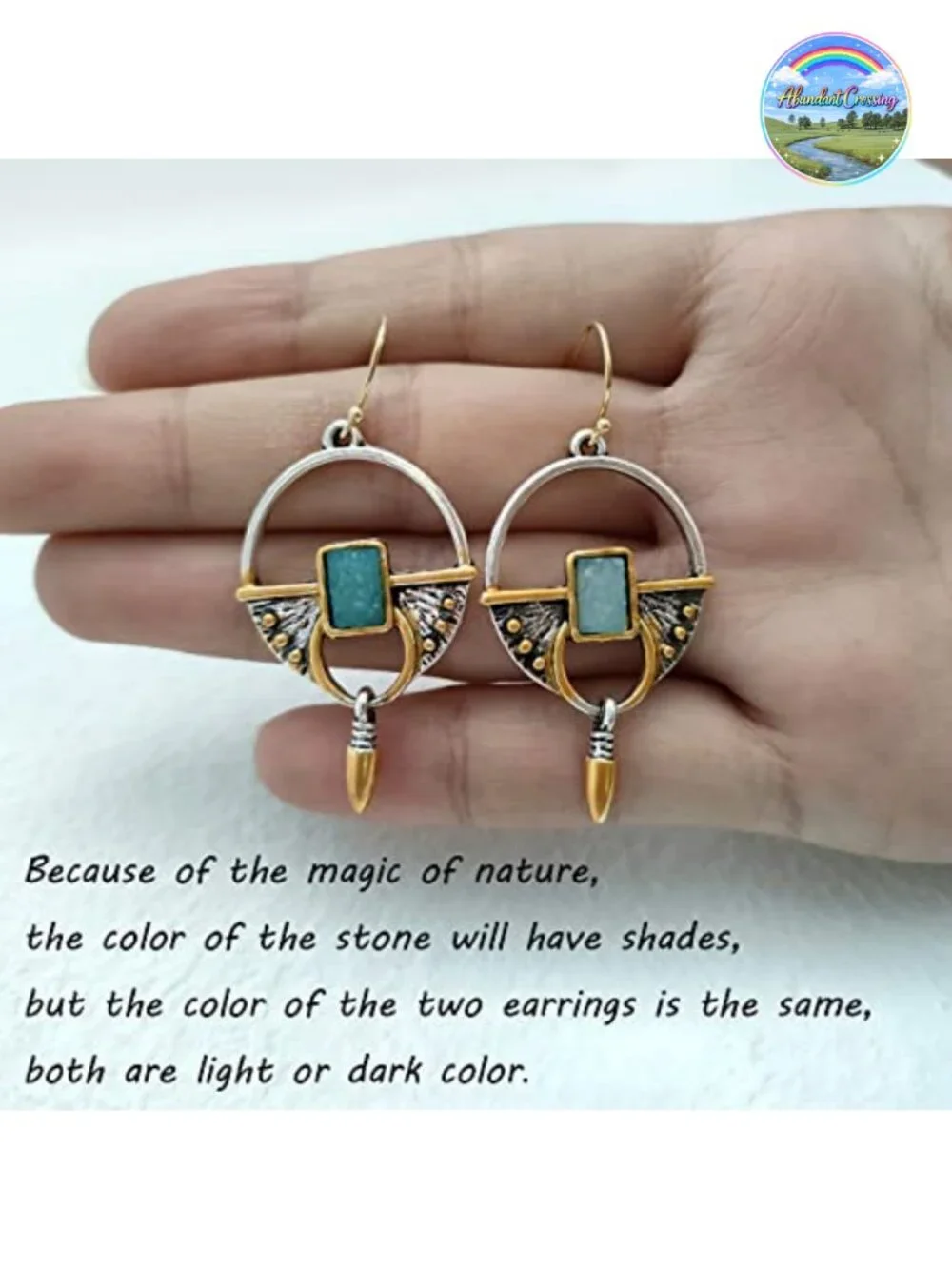 Vintage Boho Drop Dangle Earrings for Women 14K Gold Plated 925 Sterling Silver